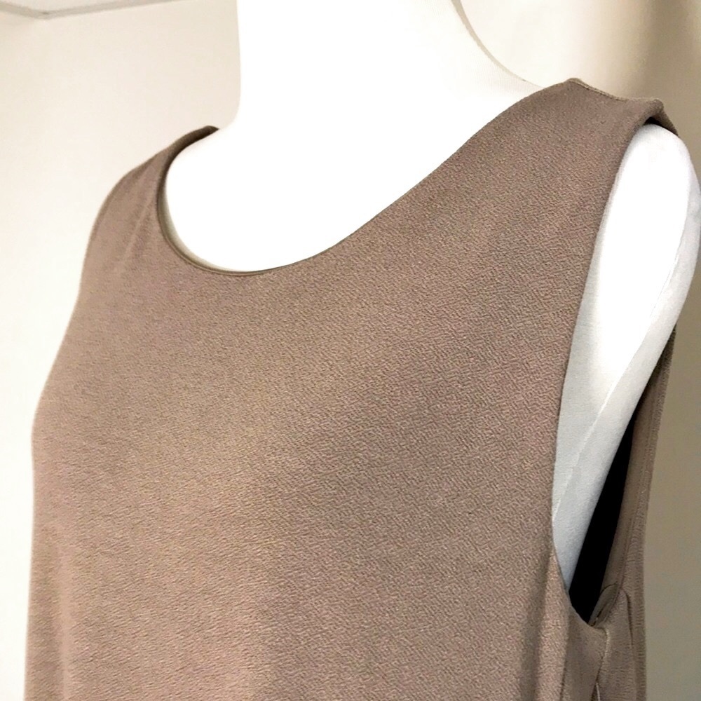 NWT Sigrid Olsen Women’s Gray Sleeveless Shift Dress Size Medium - Picture 3 of 8